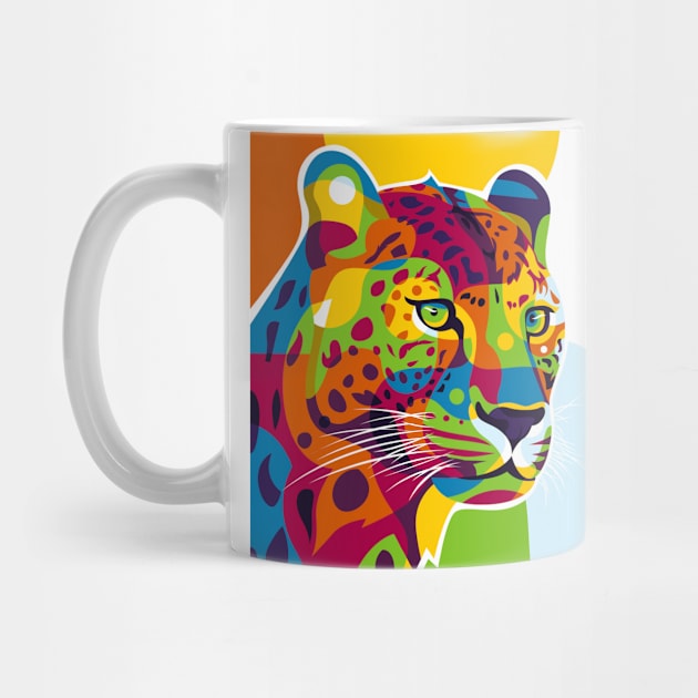 The Colorful Leopard by wpaprint